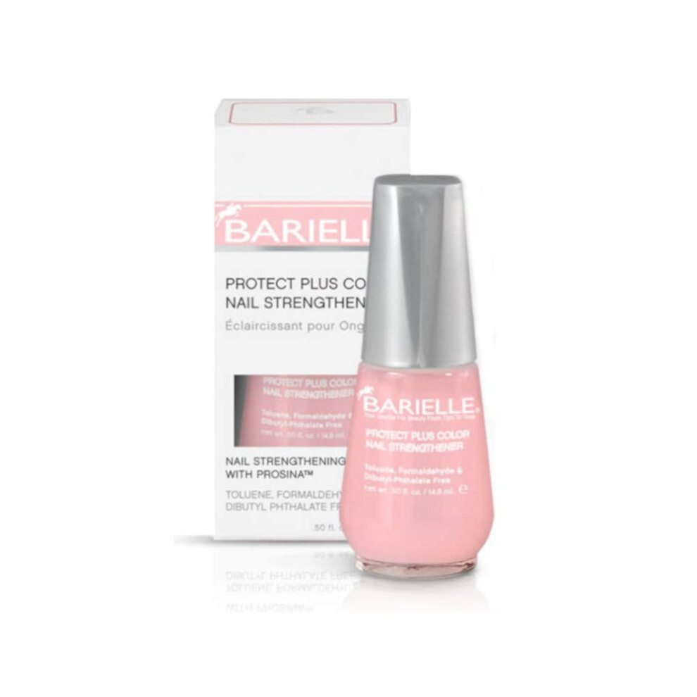 Barielle Pink Protect Plus Color Nail Strengthener Dark 5 Ounce