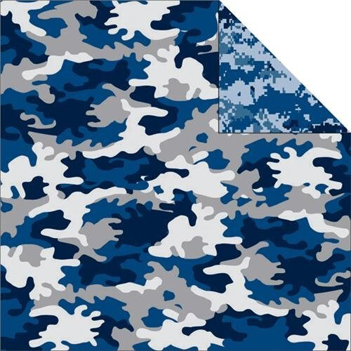 Relembrar camuflado de 12 por 12 polegadas de scrapbook de scrapbook de 12 polegadas camuflagem marinha