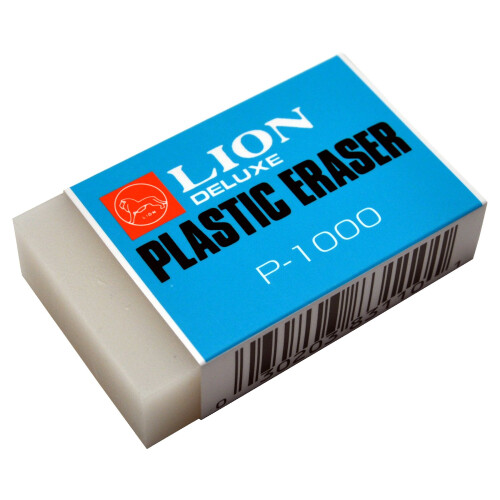 Lion Διαφανής Λευκή Μεγάλη Γόμα, 1 Γόμα (P-1000)
