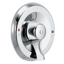 L'ensemble de garniture de baignoire / douche chateu de Moen Chateu dispose d'un ecusson et d'une poignee de douche pour un reglage facile de la