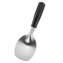 Ny Star Foodservice 34363 Rustfrit stål 18/8 Espresso Skumt spade & Ice Cream Spade Bakelite Håndter sølv
