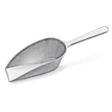 Ny Star Foodservice 34660 ét stykke støbt aluminium fladt bund bar ismelværktøj scoop 4-ounce sølv