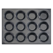 New Star Foodservice 37845 aluminium non-stick muffin pande med 12 kopper