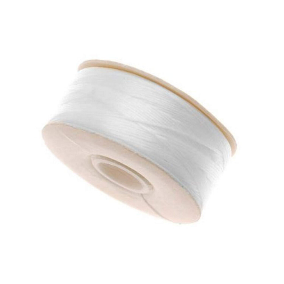 Nymo Nylon Beading Thread Size D for Delica Beads - White 64 Yards (58