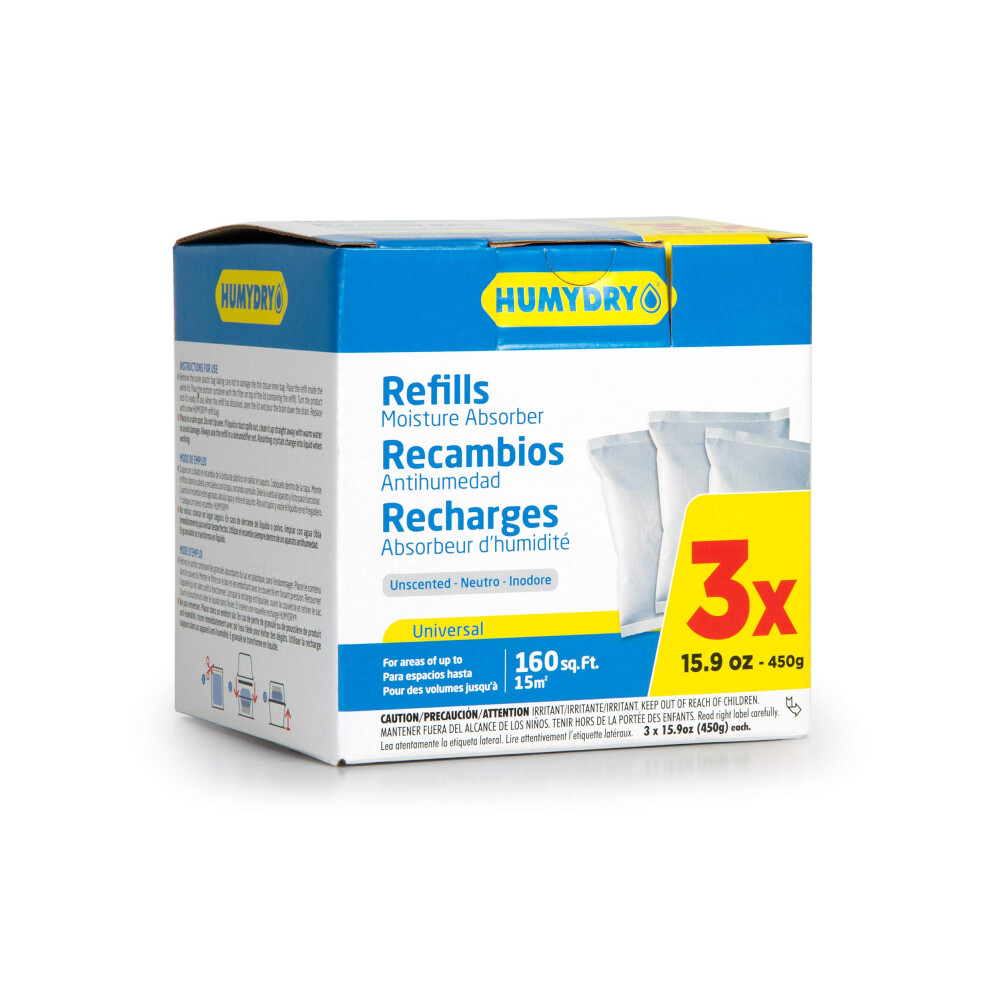 Recharge pour absorbeur d'humidit    non parfum    HUMYDRY USA4311803C6, 15,9 onces, lot de 3