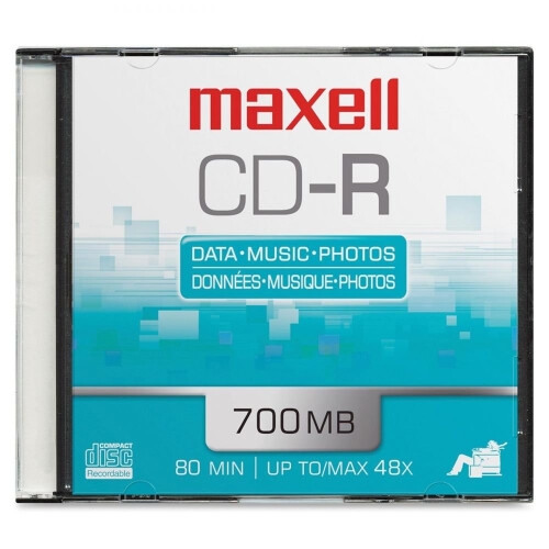 Maxell Εγγράψιμα CD Media με Λεπτό Θήκη