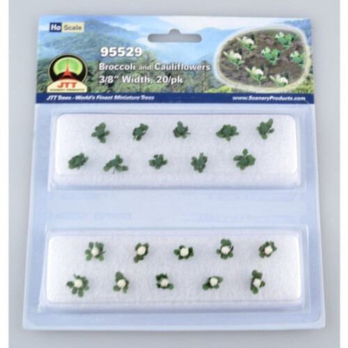 JTT Scenery Products Λουλούδια Κηπουρικής Μπρόκολο και Κουνουπίδια HO Scale