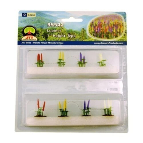 JTT Scenery Products Λουλούδια Λούπινες O Scale Σκηνές Χόμπι Τρένου 2