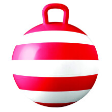 Hedstrom Pallone Rimbalzante Striato Rosso, Giocattolo per Bambini, Pallone Rimbalzante con Maniglia - 15 Pollici (55-1461RED-A)