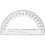 Sparco 01490 Πλαστικός Γωνιομέτρης, Βάση 6 ιντσών, Διαφανής 1