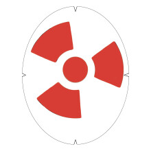 Tourna Fun Nuclear Symbol Racquet Stencil