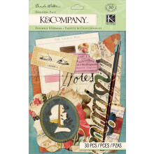 K&Company Ephemera Scrapbook Pack Brenda Walton Scribe