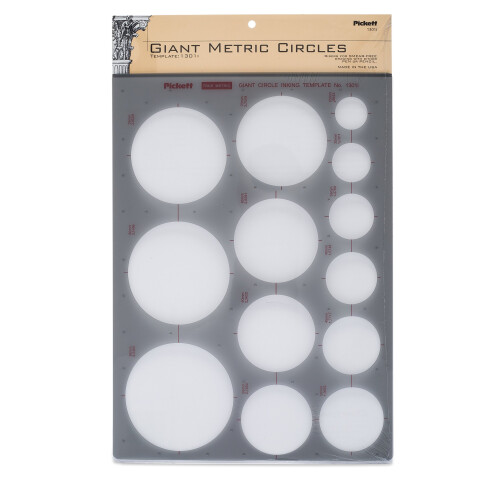 Template Pickett Giant Metric για Κύκλους, Διάμετρος 25mm - 85mm (1301I)