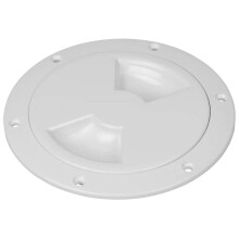 Plaque de pont quart de tour lisse Sea-Dog - Blanc - 5""""