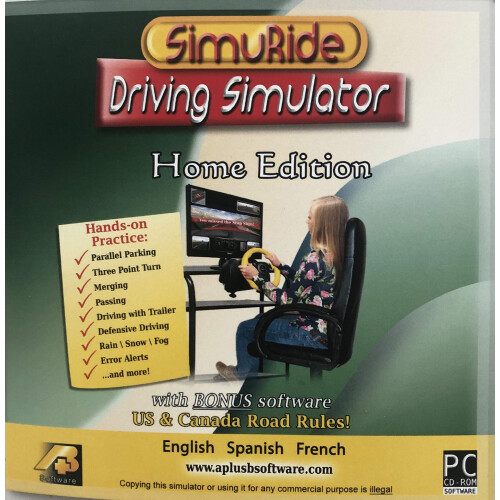 Driving Simulation and Road Rules Test Preparation - 2021 SimuRide Home Edition - Driver Education [Interactive DVD]