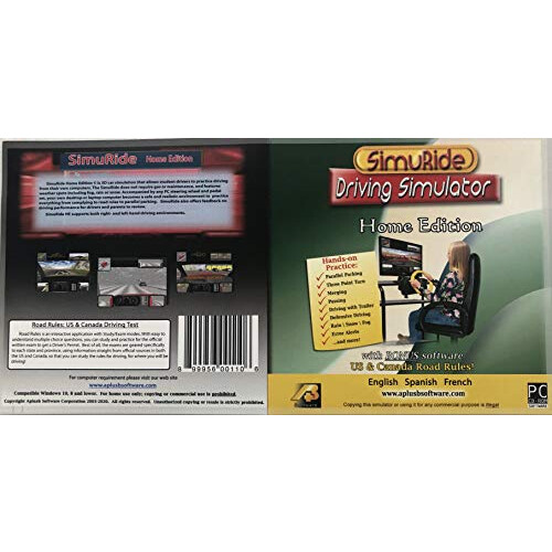 Driving Simulation and Road Rules Test Preparation - 2021 SimuRide Home Edition - Driver Education [Interactive DVD] 1