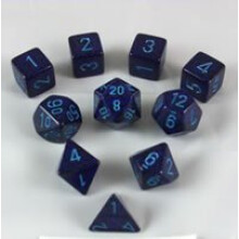 Koplow Games Cobalt Elemental Polyedrisches Wrfelset  10-teiliges Set in Rhre