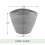 Arcadia Vaso Swoop Arcadia Garden Products YB41C, 16 x 12 x 9 polegadas, Chocolate 3