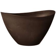 Arcadia Garden Products YB41C Swoop Pot 16 by 12 by 9Inch Chocolate