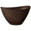 Arcadia Vaso Swoop Arcadia Garden Products YB41C, 16 x 12 x 9 polegadas, Chocolate 1