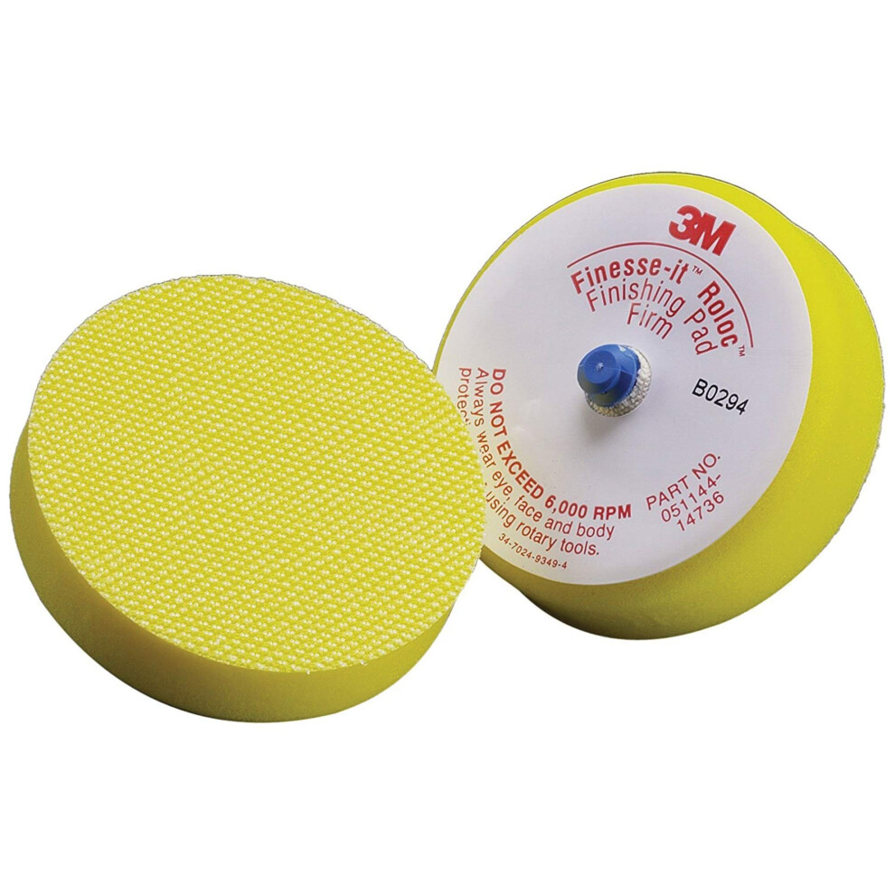 Photos - Power Tool Accessory Cubitron II Finesse-It Roloc Finishing Disc Pad - Firm Pad for Random Orbital Sander - For Use With Buffing Pads - 3' - 1473