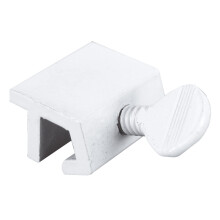 Prime-line U 9823 Aluminium White Finish Skydningsvinduesikkerhedsl?s (4 Pack)