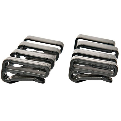 MSR Standard Strap Keeper Clips (8 Pack)  Black