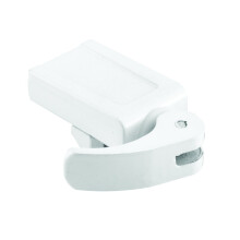 Prime-line U 10547 7/8 in. Hvidmalet Diecast Vinyl Patio Door Lock med justerbar (enkelt pakke)