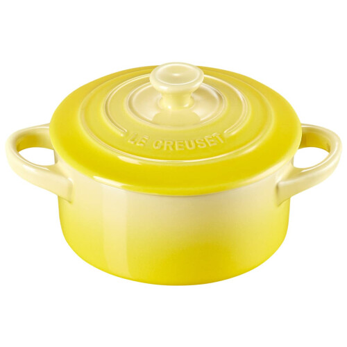 Le Creuset Le Creuset Στιβαρό Μίνι Στρογγυλό Cocotte, 8 oz., Soleil