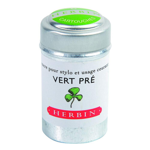 J. Herbin Μελάνι Φακής - 1 κουτί με 6 κασέτες - Vert Pre