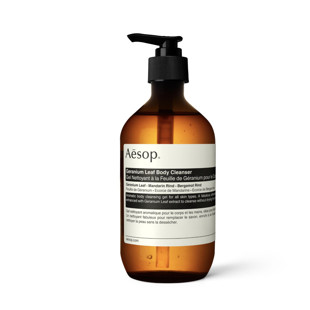 Aesop Geranium Leaf Body Cleanser | 500mL/16.9 fl oz | Paraben  Cruelty-free & Vegan