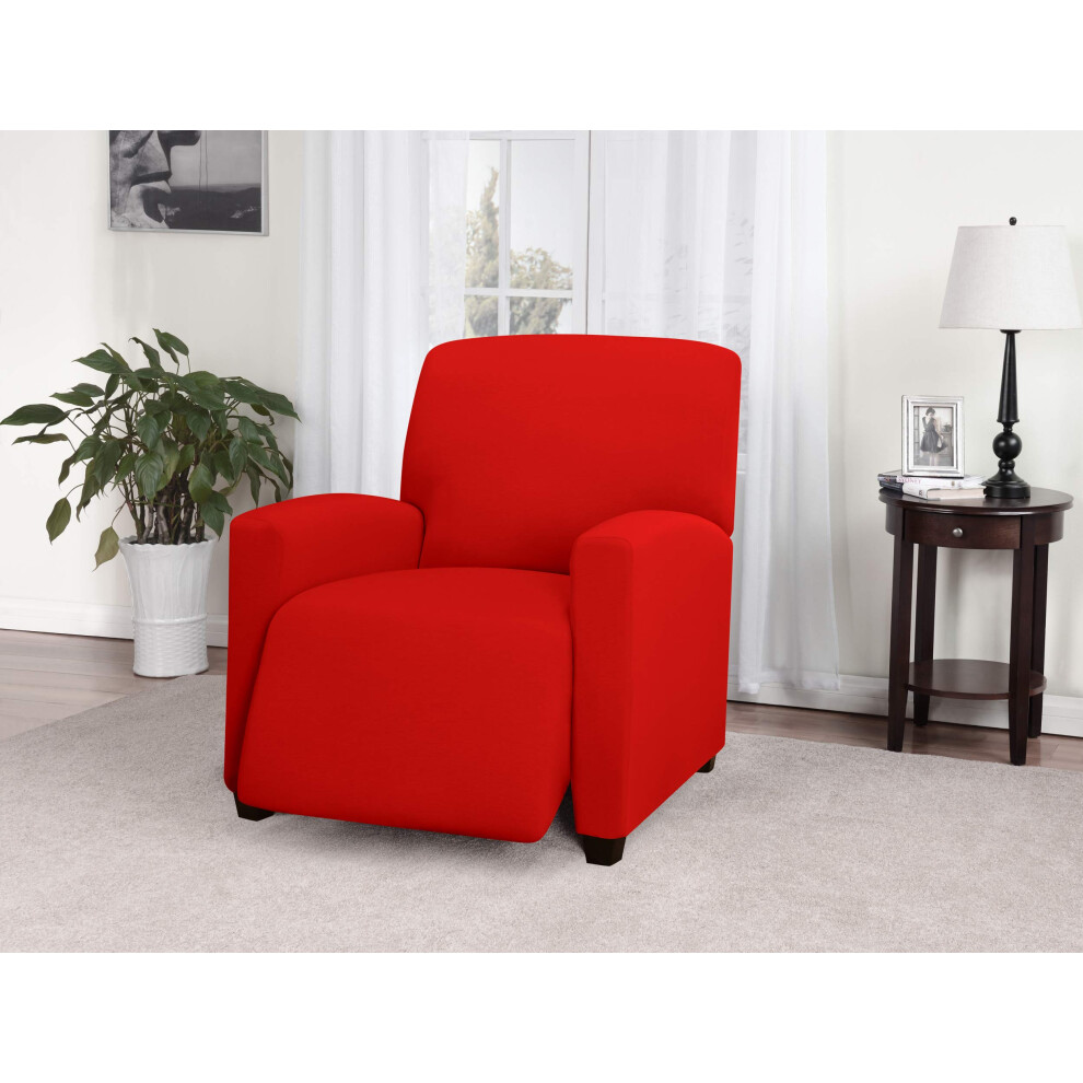 Housse de fauteuil inclinable Madison Jersey Large Rouge