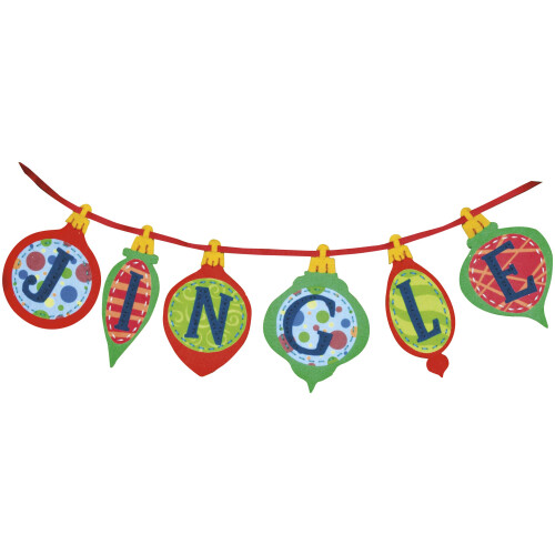 Dimensions Crafts Felt Applique Banner, Jingle