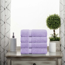 Tironde a main de coton egyptien superieur Ensemble de serviettes a main de 4 serviettes de luxe ultra-douces Espemes en peluche Essentiels absor