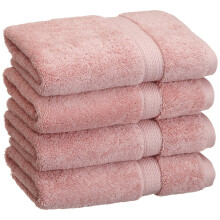 Superior Egyptian Cotton Pile Hand Towel Set of 4 Ultra Soft Luxury Towels Thick Plush Essentials Absorbent Heavyweight Gues