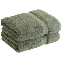 Superior Egyptian Cotton Pile Bath Towel Set of 2 Ultra Soft Luxury Towels Thick Plush Essentials Absorbent Heavyweight Gues