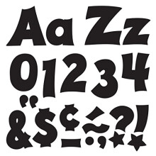 TREND Enterprises Inc. T-79802, schwarze 10,2 cm große, freundliche Combo-Ready-Buchstaben