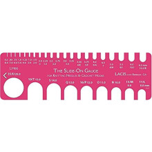 Lacis Strick- und Hkelnadel zum Aufschieben, Strke 80 bis 35, Rosa