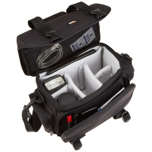 Amazon Amazon Basics Large DSLR Gadget Bag  Black with Grey Interior 1