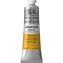 Winsor & Newton Griffin Alkyd-lfarbe, schnell trocknend, 37-ml-Tube (cadmiumgelber Farbton).