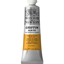 Winsor & Newton Griffin Alkyd schnell trocknende lfarbe, 37 ml (1,25 oz) Tube, Cadmiumgelb, tiefer Farbton
