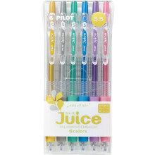 Pilot Juice Gel-Tinten-Kugelschreiber, 0,5 mm, Metallic-Farben (LJU-60EF-6CM)
