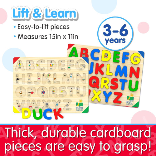 The Learning Journey: Lift & Learn ABC Puzzle - Πάζλ Αλφαβήτου για Νηπιαγωγείο 3-6 ετών (26 Τεμάχια) 2