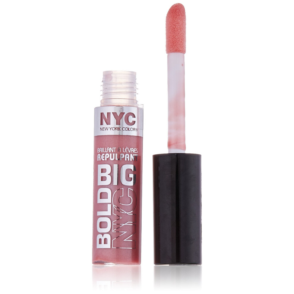Nyc N.y.c. New York Color Big Bold Plumping And Shine Lip Gloss Voluminous Peach 0.39 Fluid Ounce
