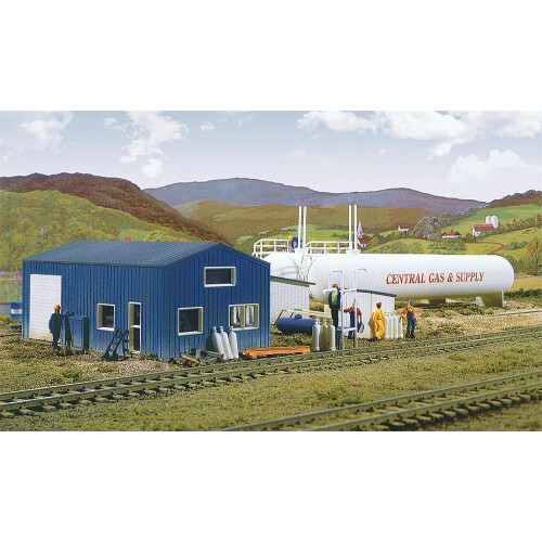 Walthers Cornerstone Ho Scale Central Gas and Supply Structure Kit