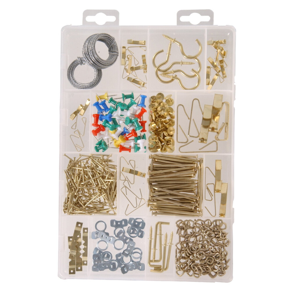 Hillman 591537 Large Picture Hanger Assortment Kit, 470-Pack 038902010803