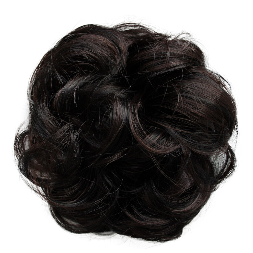 Caisha Unisex By Prettyshop Messy Scrunchie Bun Voluminous Wavy Hairpiece Hea