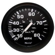 FARIA BEEDE 32812 Euro-Tachometer (80 MPH)  4 Schwarz