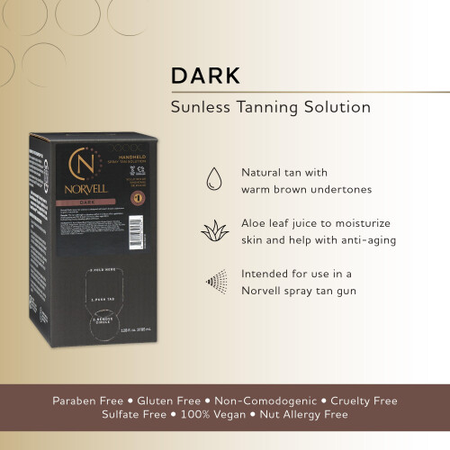 Norvell Premium Sunless Tanning Solution - Dark  128 fl.oz. 2