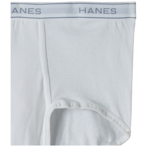 Hanes Ανδρικό 6-πακέτο FreshIQ Χωρίς Ετικέτα Βαμβακερό Σλιπ, Λευκό, Μεσαίο 2